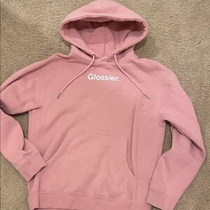 Glossier Blush Pink Hoodie